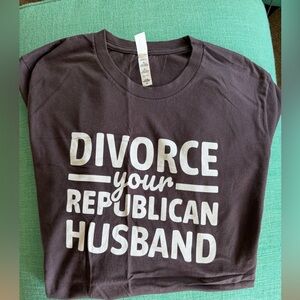 Bella Canvas Black Graphic Tee with White Text